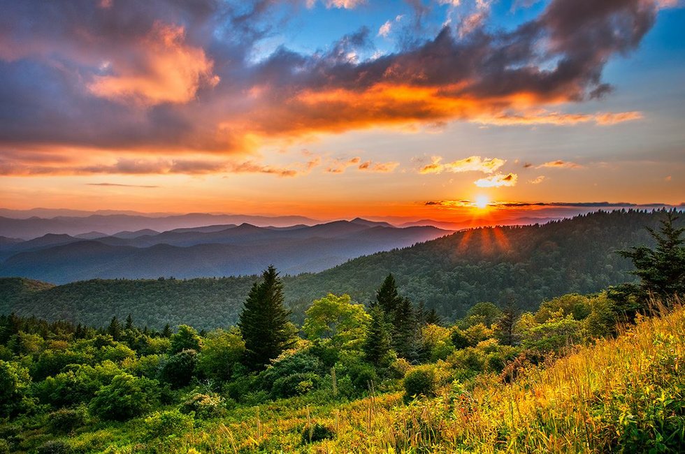 Dusk in the Blue RIdge Mountains